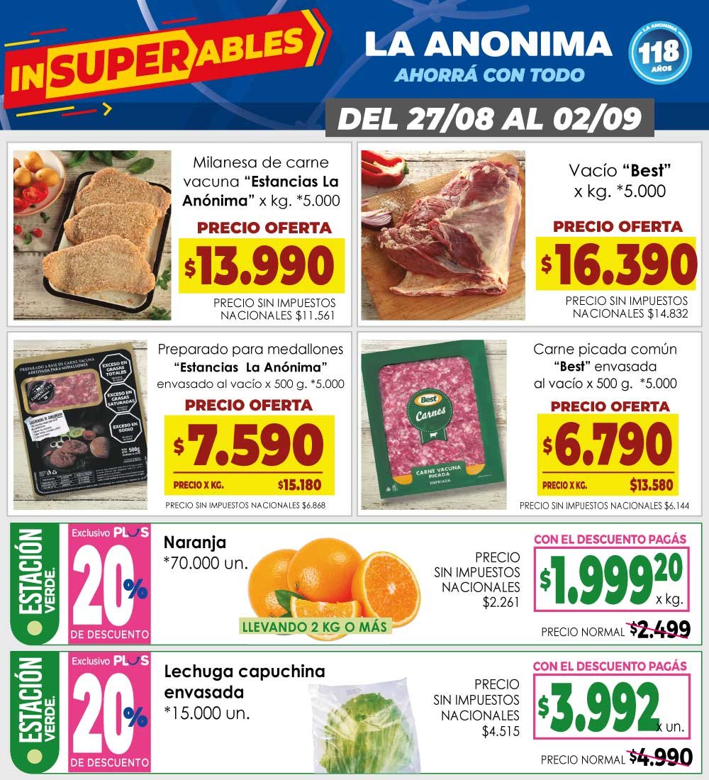 La Anonima 27-08 al 02-09